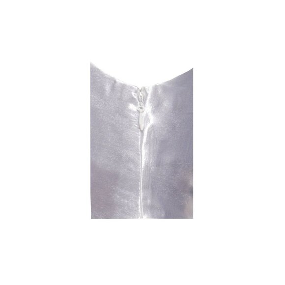 Miss Circle Montego White Satin Side Slit Dress - Picture 15 of 15